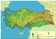 frontierele Turciei cu munți și râuri - Turcia