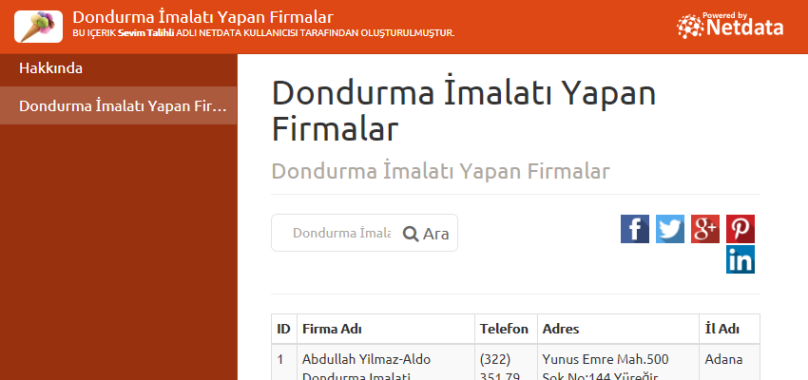 Dondurma İmalatı Yapan Firmalar