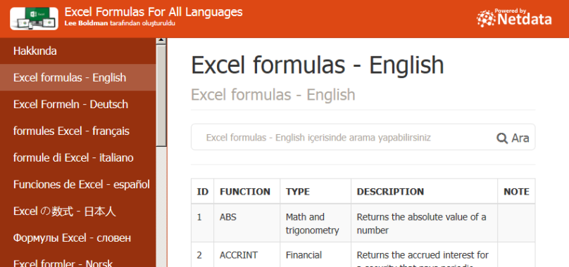 Excel の数式 - 日本人 - XML
