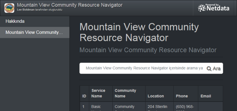 Mountain View Community Resource Navigator