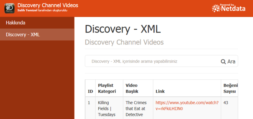 Discovery - XML