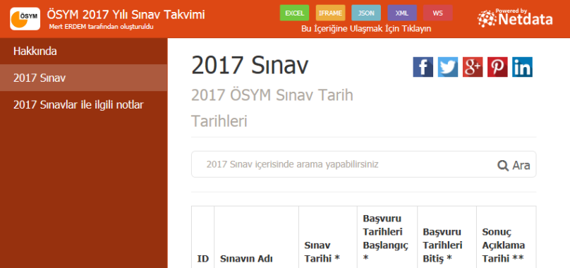 2017 Sınav