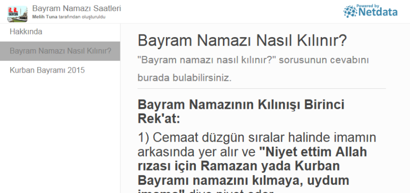 Bayram Namazı Nasıl Kılınır?