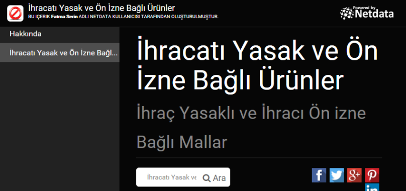 İhracatı Yasak ve Ön İzne Bağlı Ürünler